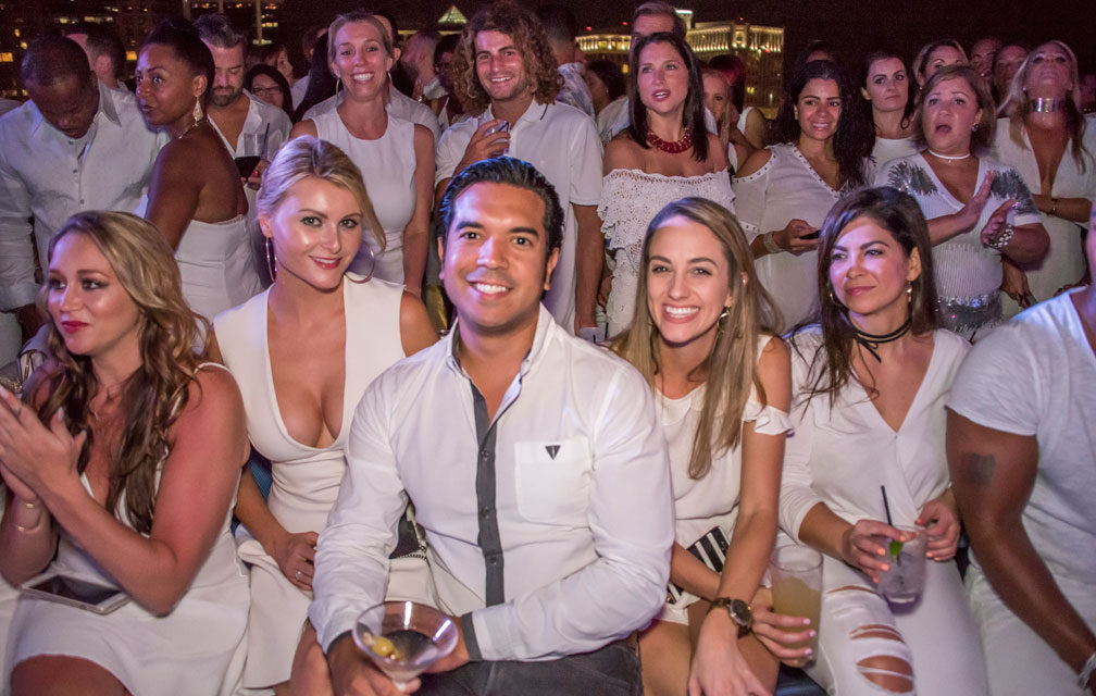 Guys With Ties White Party Fashion Show at 180 Skytop Lounge