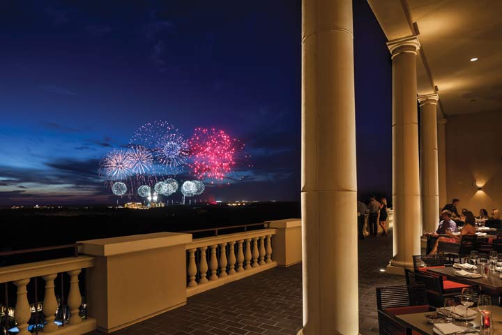 View of the Magic Kingdom Fireworks